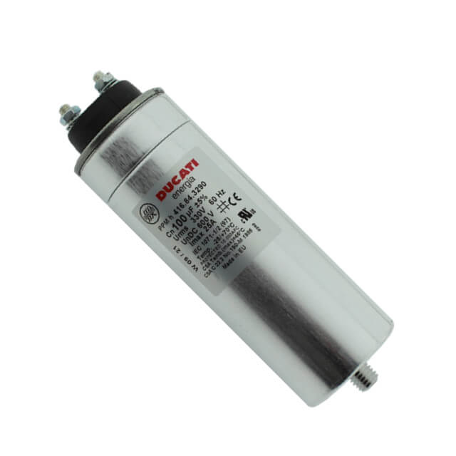 CAP.POL.100uF 330VAC M6x55x150MM METAL DUCATI